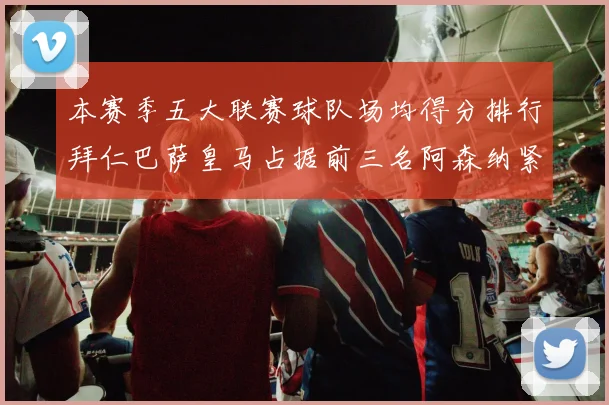 本赛季五大联赛球队场均得分排行拜仁巴萨皇马占据前三名阿森纳紧随其后位列第五